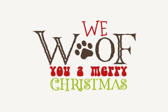Crafting Joy: We Woof You a Merry Christmas Graphics