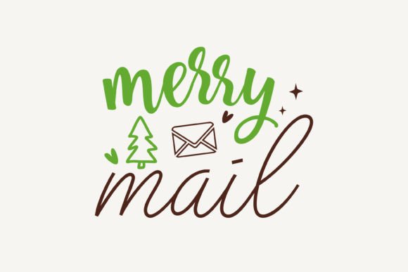 Merry Mail,Christmas SVG: A Festive Graphics Asset for Crafts