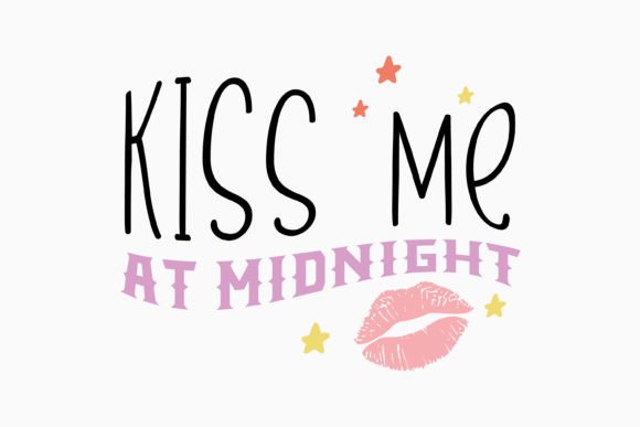 New Year Kiss Me Retro SVG: A Versatile Graphics Asset for Crafts