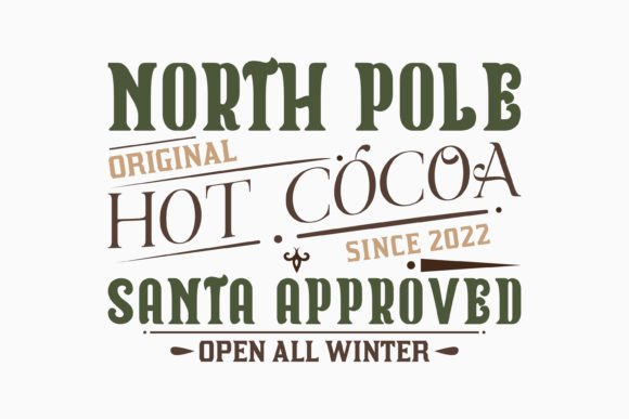 Retro Christmas Sign Svg Design for Crafts and Graphics