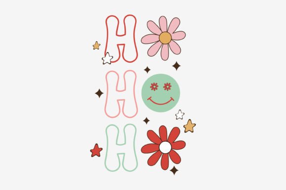 Retro Christmas SVG Ho Ho Ho: Graphics for Crafts