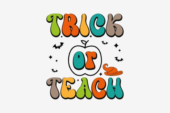 Retro Trick or Teach Halloween Svg: A Perfect Graphics Asset for Crafts