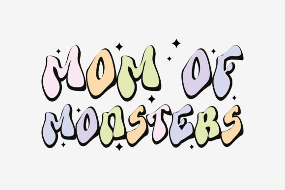 Review: Mom of Monsters, Retro Halloween Svg for Crafts and Graphics
